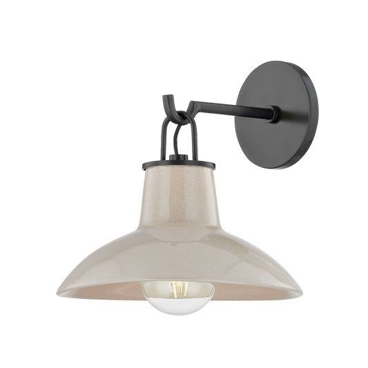 Pottersville Sconce - Distressed Bronze/Ceramic Ivory Crackle by Hudson Valley Lighting