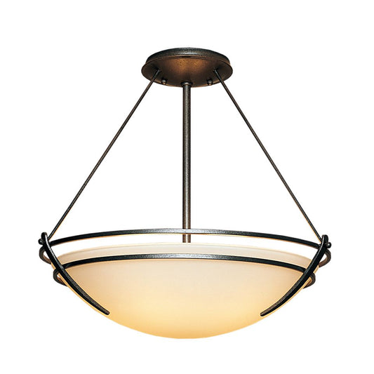 Presidio Tryne Semi-Flush - Natural Iron - Opal Glass by Hubbardton Forge