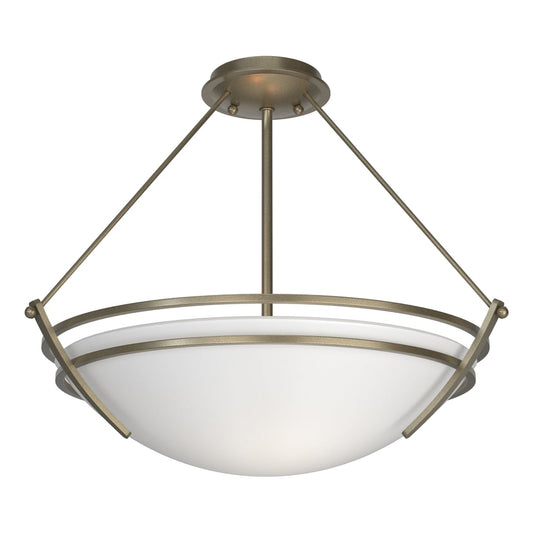 Presidio Tryne Semi-Flush - Soft Gold - Opal Glass by Hubbardton Forge