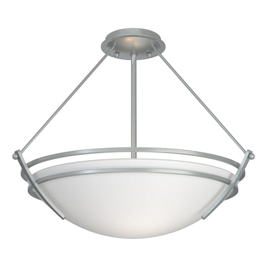Presidio Tryne Semi-Flush - Vintage Platinum - Opal Glass by Hubbardton Forge