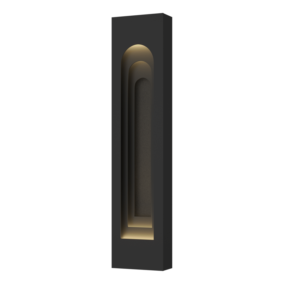 Procession Arch Large Outdoor Sconce - Coastal Black - Natural Iron Accent by Hubbardton Forge