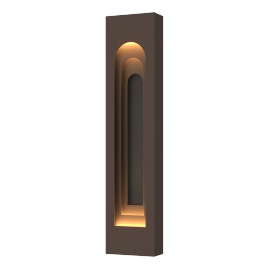 Procession Arch Large Outdoor Sconce - Coastal Bronze - Natural Iron Accent by Hubbardton Forge