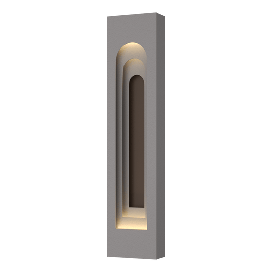 Procession Arch Large Outdoor Sconce - Coastal Burnished Steel - Coastal Bronze Accent by Hubbardton Forge