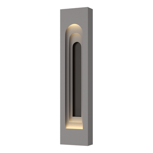 Procession Arch Large Outdoor Sconce - Coastal Burnished Steel - Oil Rubbed Bronze Accent by Hubbardton Forge