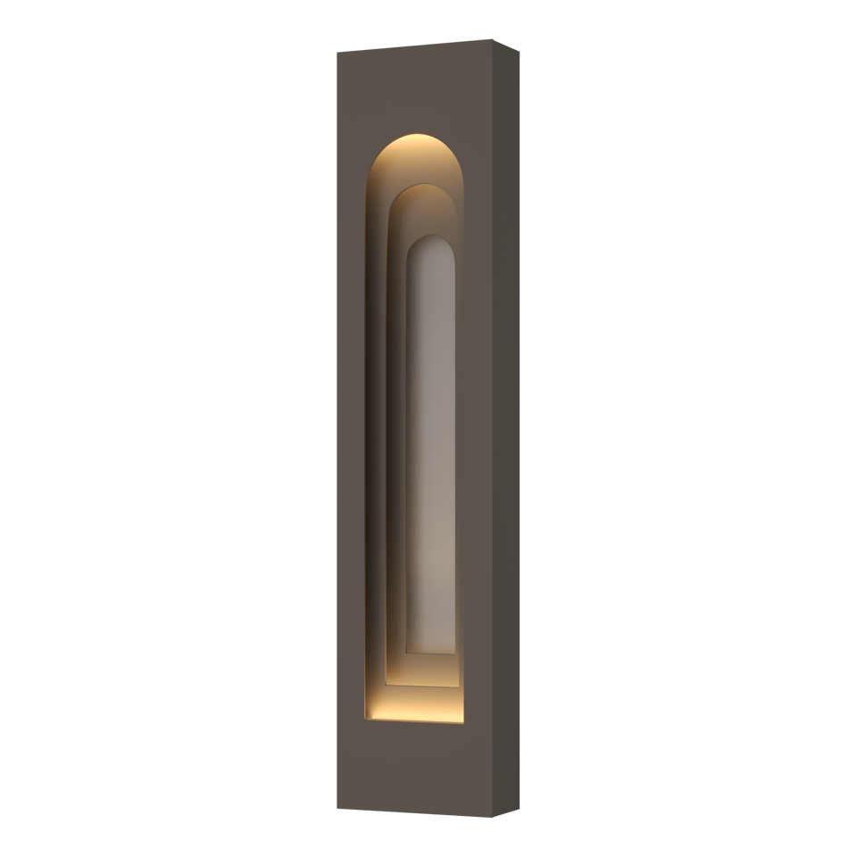 Procession Arch Large Outdoor Sconce - Coastal Dark Smoke - Coastal Burnished Steel Accent by Hubbardton Forge