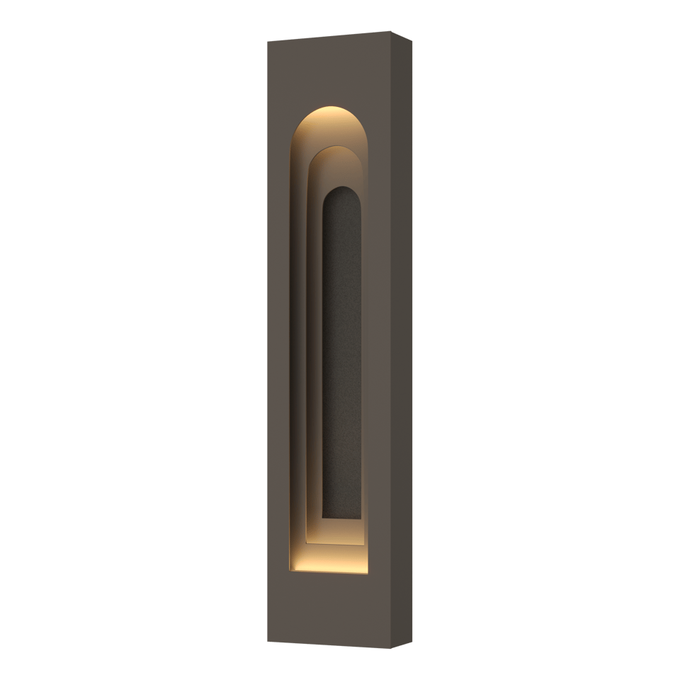 Procession Arch Large Outdoor Sconce - Coastal Dark Smoke - Natural Iron Accent by Hubbardton Forge