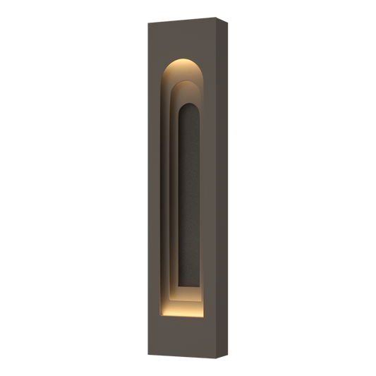 Procession Arch Large Outdoor Sconce - Coastal Dark Smoke - Natural Iron Accent by Hubbardton Forge