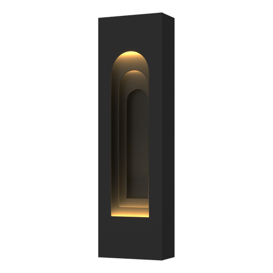 Procession Arch Small Outdoor Sconce - Coastal Black - Coastal Black Accent by Hubbardton Forge