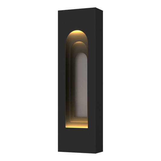 Procession Arch Small Outdoor Sconce - Coastal Black - Coastal Burnished Steel Accent by Hubbardton Forge