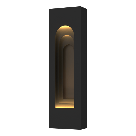 Procession Arch Small Outdoor Sconce - Coastal Black - Coastal Dark Smoke Accent by Hubbardton Forge