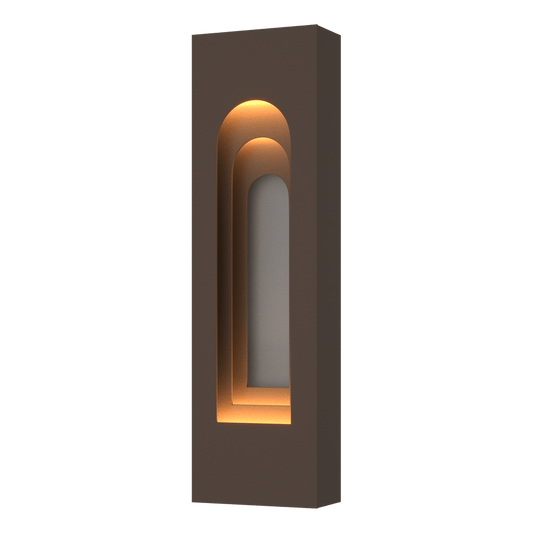 Procession Arch Small Outdoor Sconce - Coastal Bronze - Coastal Burnished Steel Accent by Hubbardton Forge