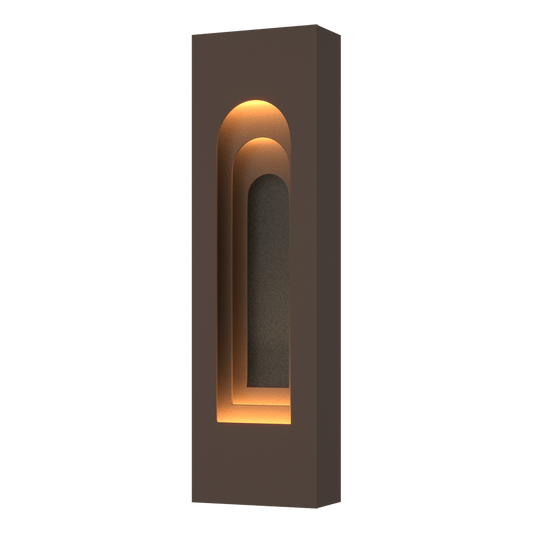 Procession Arch Small Outdoor Sconce - Coastal Bronze - Natural Iron Accent by Hubbardton Forge