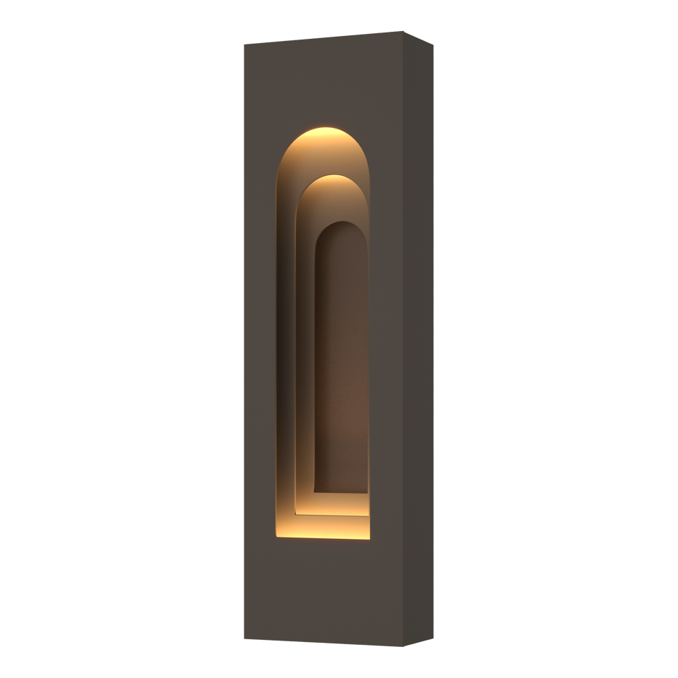 Procession Arch Small Outdoor Sconce - Coastal Dark Smoke - Coastal Bronze Accent by Hubbardton Forge