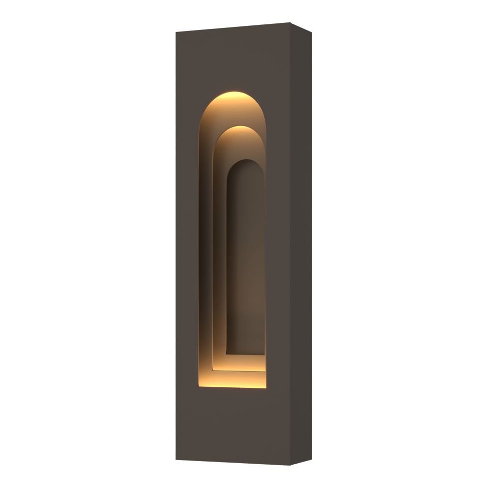 Procession Arch Small Outdoor Sconce - Coastal Dark Smoke - Coastal Dark Smoke Accent by Hubbardton Forge