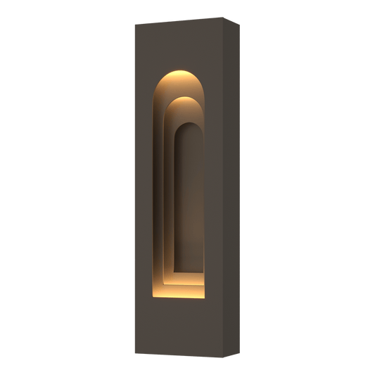 Procession Arch Small Outdoor Sconce - Coastal Dark Smoke - Coastal Dark Smoke Accent by Hubbardton Forge