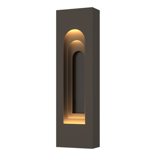 Procession Arch Small Outdoor Sconce - Coastal Dark Smoke - Oil Rubbed Bronze Accent by Hubbardton Forge
