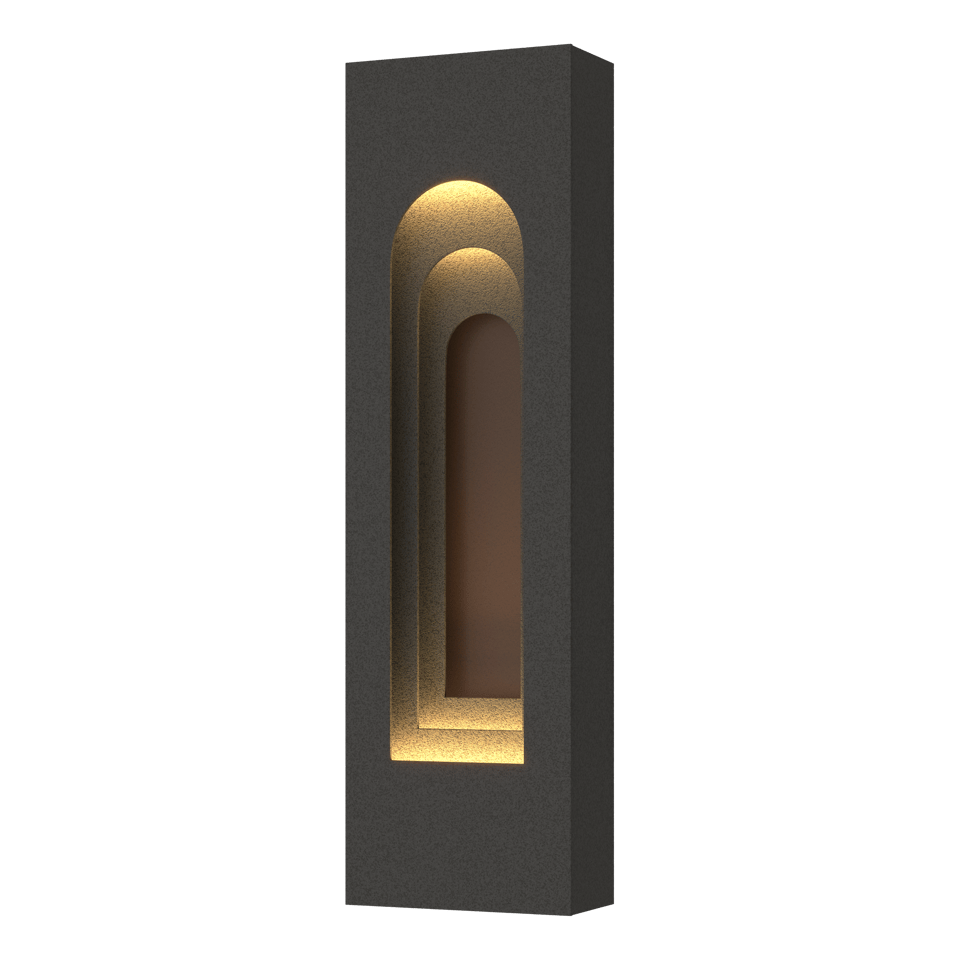 Procession Arch Small Outdoor Sconce - Natural Iron - Coastal Bronze Accent by Hubbardton Forge