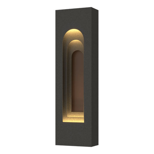 Procession Arch Small Outdoor Sconce - Natural Iron - Coastal Bronze Accent by Hubbardton Forge