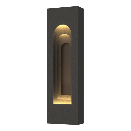 Procession Arch Small Outdoor Sconce - Natural Iron - Coastal Dark Smoke Accent by Hubbardton Forge