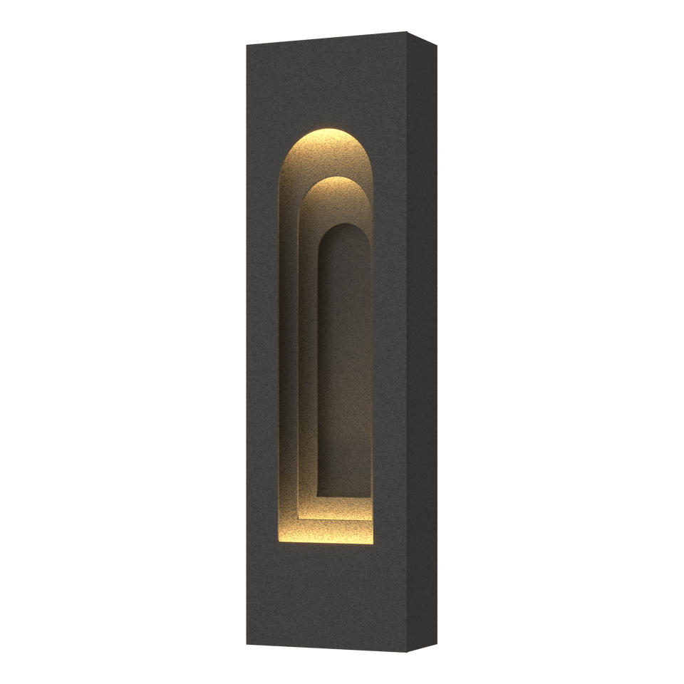 Procession Arch Small Outdoor Sconce - Natural Iron - Natural Iron Accent by Hubbardton Forge