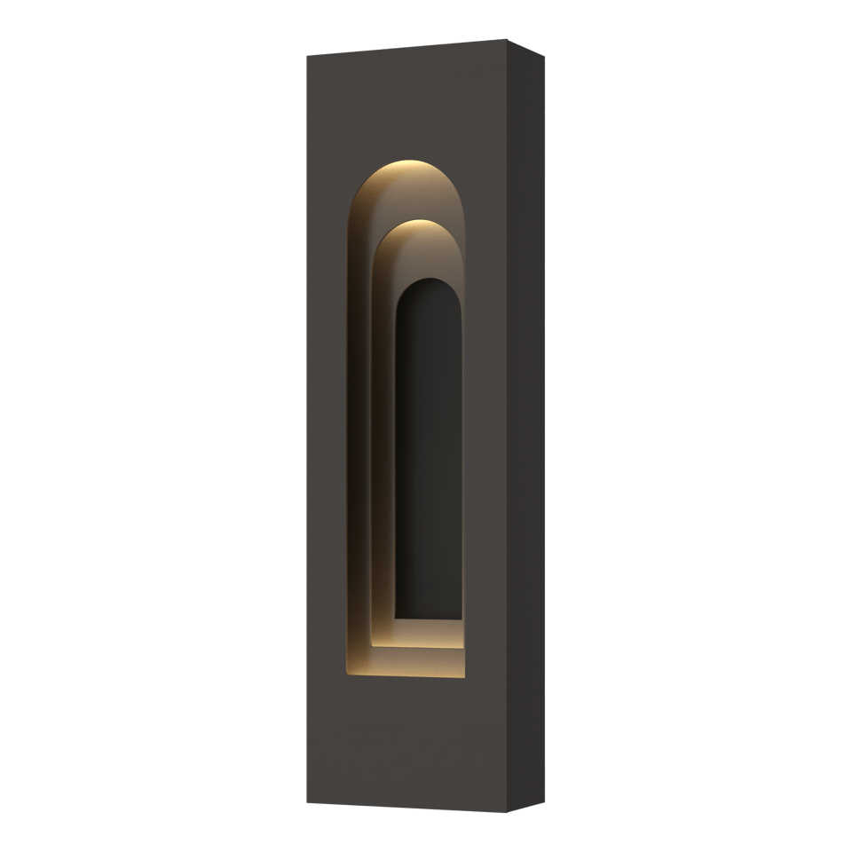 Procession Arch Small Outdoor Sconce - Oil Rubbed Bronze - Coastal Black Accent by Hubbardton Forge