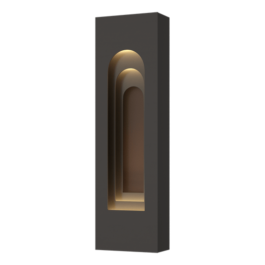 Procession Arch Small Outdoor Sconce - Oil Rubbed Bronze - Coastal Bronze Accent by Hubbardton Forge