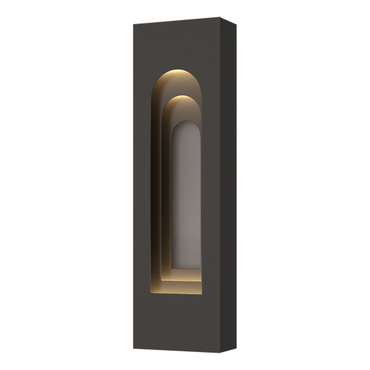Procession Arch Small Outdoor Sconce - Oil Rubbed Bronze - Coastal Burnished Steel Accent by Hubbardton Forge