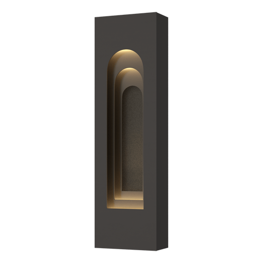 Procession Arch Small Outdoor Sconce - Oil Rubbed Bronze - Natural Iron Accent by Hubbardton Forge