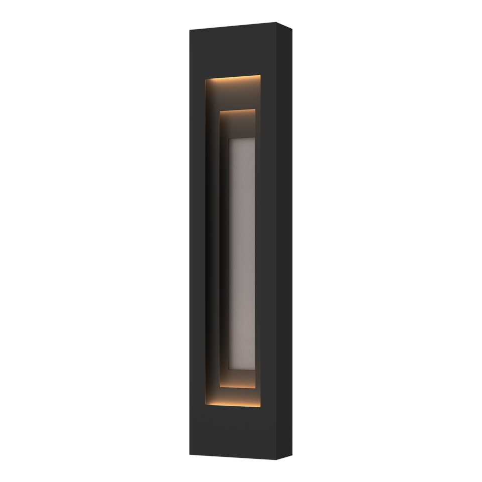 Procession Large Outdoor Sconce - Coastal Black - Coastal Burnished Steel Accent by Hubbardton Forge