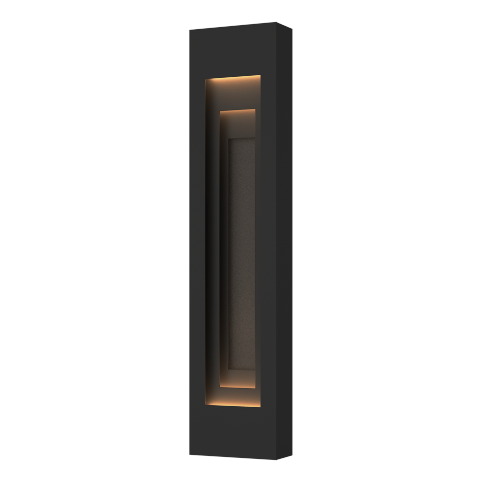 Procession Large Outdoor Sconce - Coastal Black - Natural Iron Accent by Hubbardton Forge