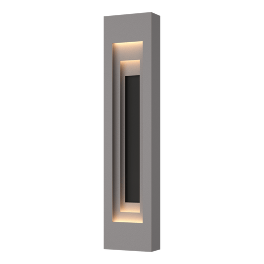 Procession Large Outdoor Sconce - Coastal Burnished Steel - Coastal Black Accent by Hubbardton Forge