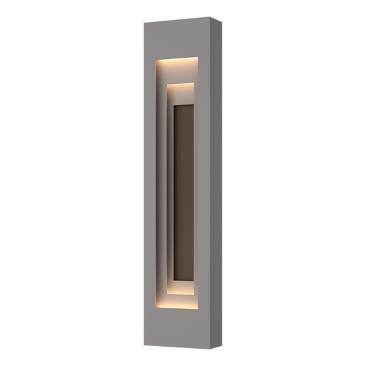 Procession Large Outdoor Sconce - Coastal Burnished Steel - Coastal Bronze Accent by Hubbardton Forge