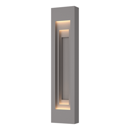 Procession Large Outdoor Sconce - Coastal Burnished Steel - Coastal Burnished Steel Accent by Hubbardton Forge