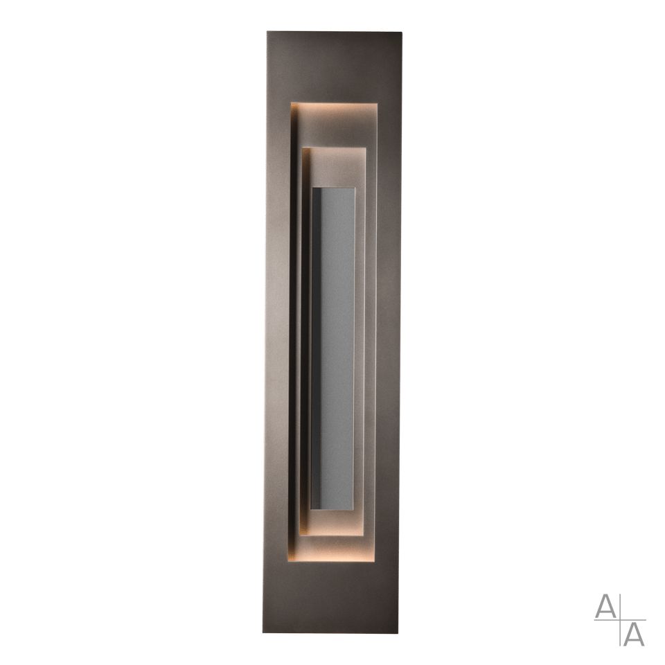 Procession Large Outdoor Sconce - Coastal Dark Smoke - Coastal Burnished Steel Accent by Hubbardton Forge