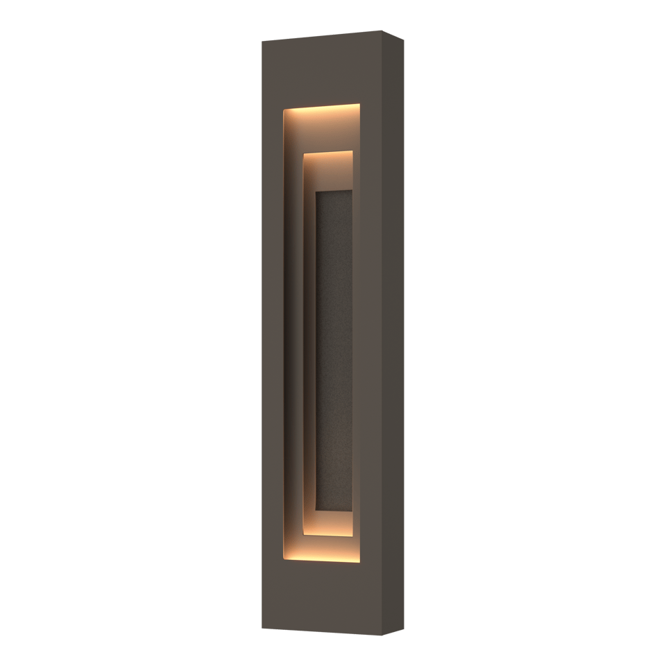 Procession Large Outdoor Sconce - Coastal Dark Smoke - Natural Iron Accent by Hubbardton Forge