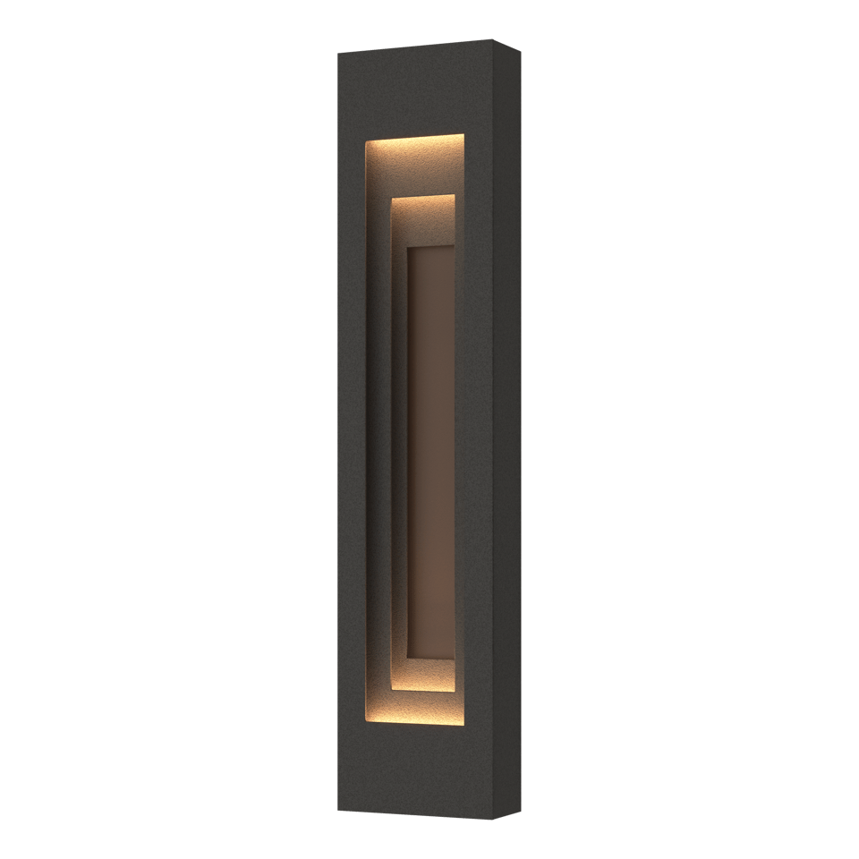 Procession Large Outdoor Sconce - Natural Iron - Coastal Bronze Accent by Hubbardton Forge