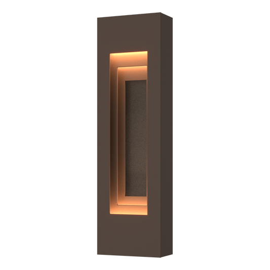 Procession Small Outdoor Sconce - Coastal Bronze - Natural Iron Accent by Hubbardton Forge