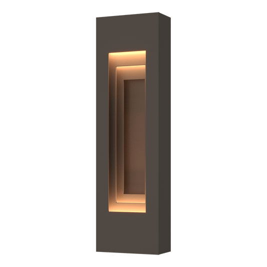 Procession Small Outdoor Sconce - Coastal Dark Smoke - Coastal Bronze Accent by Hubbardton Forge