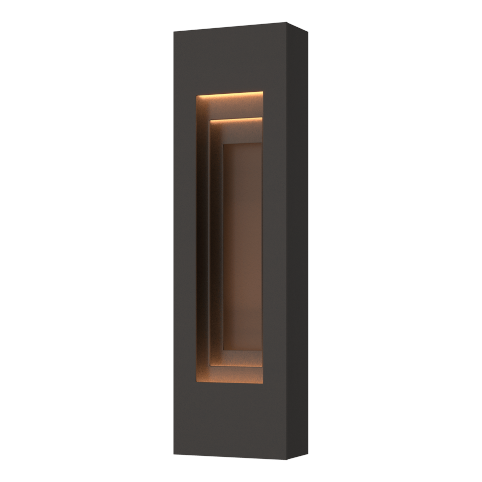 Procession Small Outdoor Sconce - Natural Iron - Coastal Bronze Accent by Hubbardton Forge