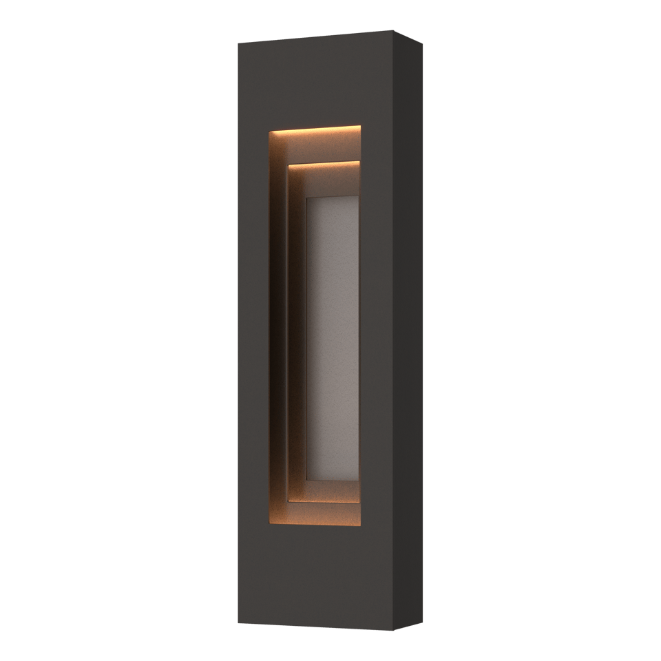 Procession Small Outdoor Sconce - Natural Iron - Coastal Burnished Steel Accent by Hubbardton Forge