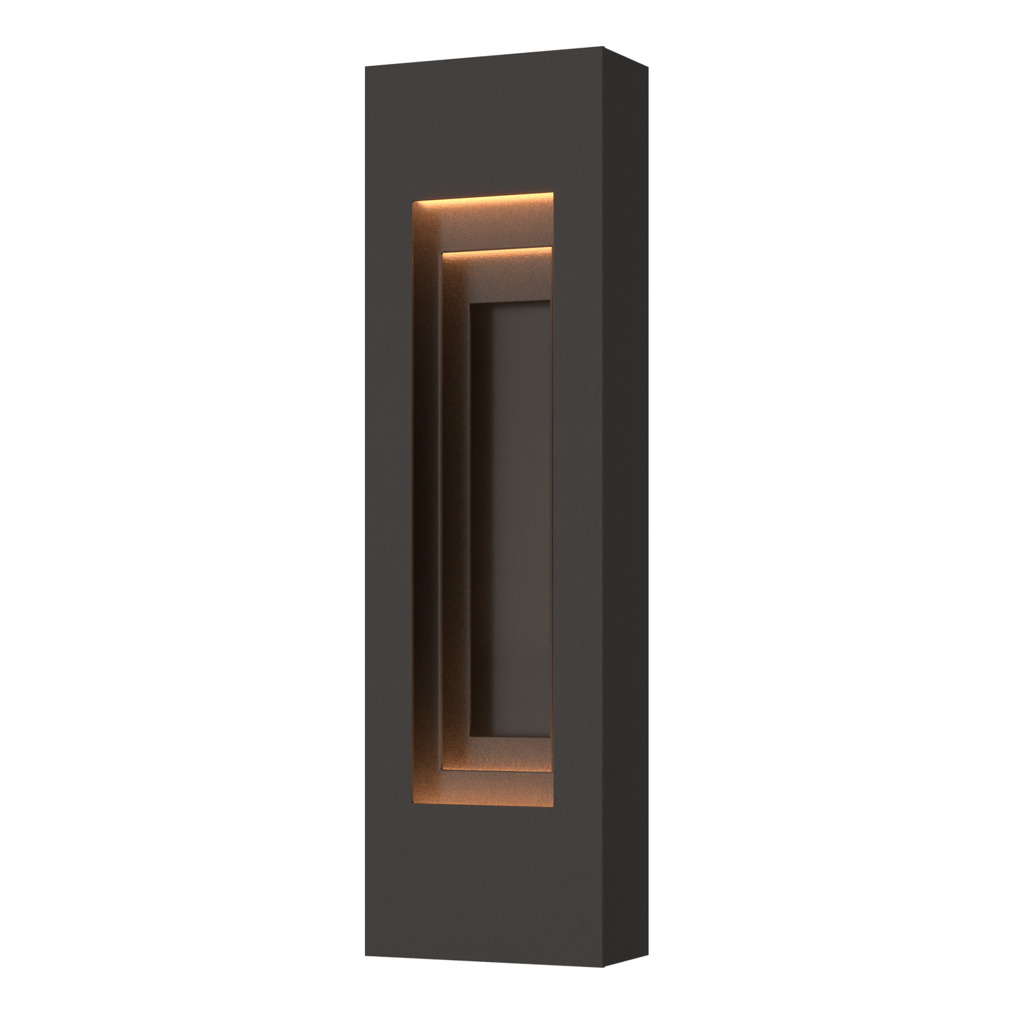 Procession Small Outdoor Sconce - Oil Rubbed Bronze - Natural Iron Accent by Hubbardton Forge