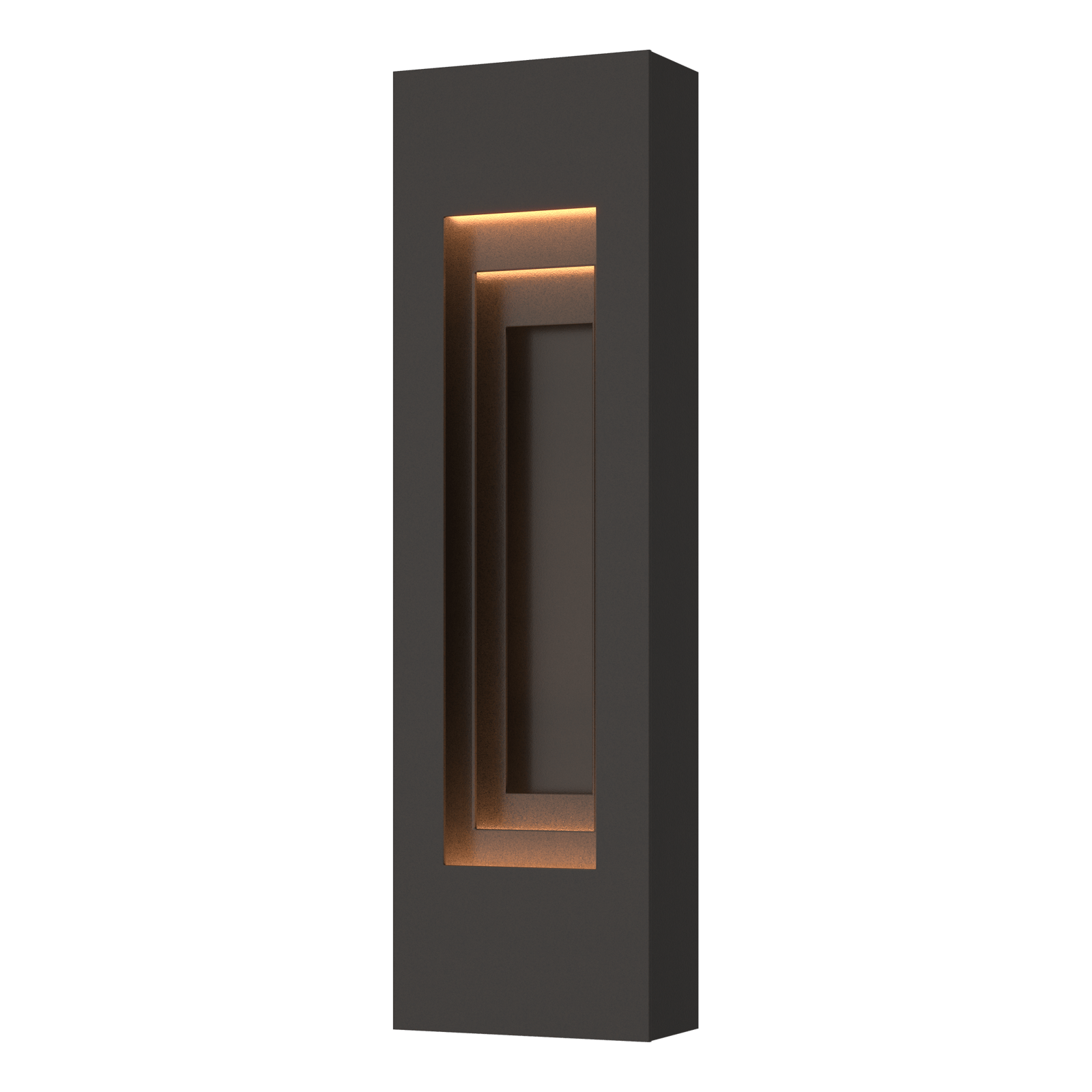 Procession Small Outdoor Sconce - Oil Rubbed Bronze - Natural Iron Accent by Hubbardton Forge