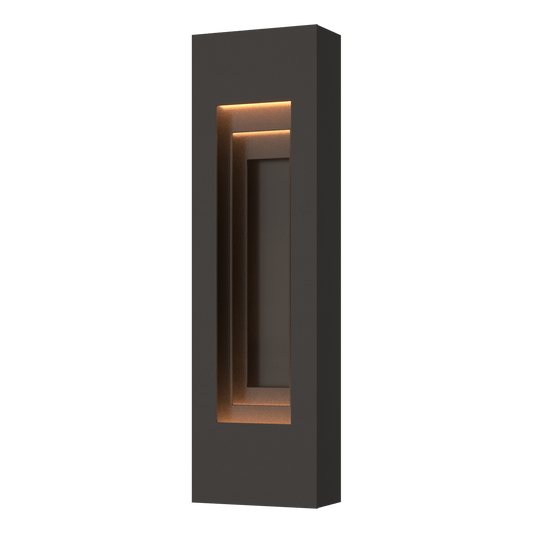 Procession Small Outdoor Sconce - Oil Rubbed Bronze - Natural Iron Accent by Hubbardton Forge