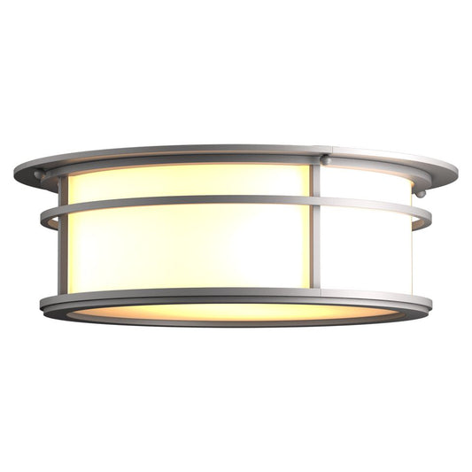 Province Outdoor Flush Mount - Coastal Burnished Steel by Hubbardton Forge