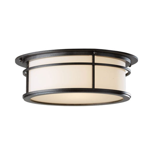 Province Outdoor Flush Mount - Coastal Dark Smoke by Hubbardton Forge