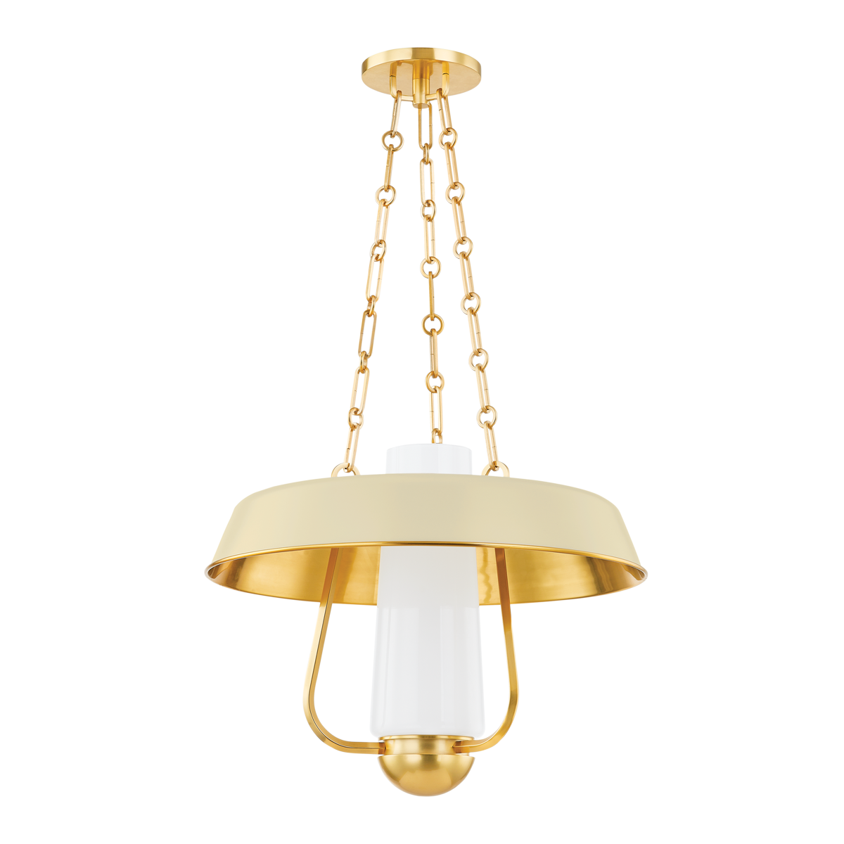 Provincetown Lantern - Aged Brass/ Soft Sand by Hudson Valley Lighting