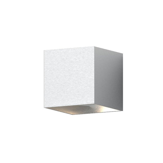 Qube Large Sconce - Natural Anodized by SONNEMAN