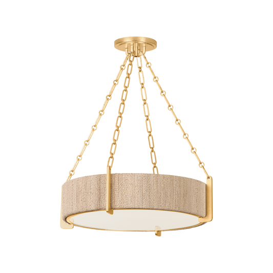 Quebec Chandelier - 4-Light - Gold Leaf by Hudson Valley Lighting