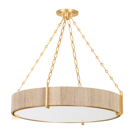 Quebec Chandelier - 6-Light - Gold Leaf by Hudson Valley Lighting