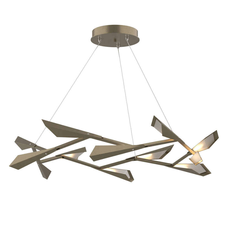 Quill Large LED Pendant - Soft Gold by Hubbardton Forge